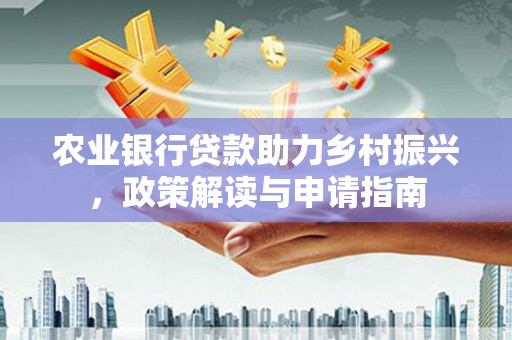 武功农业银行贷款助力乡村振兴，政策解读与申请指南
