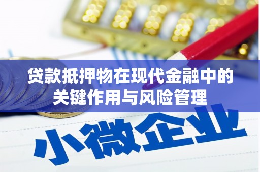 武功贷款抵押物在现代金融中的关键作用与风险管理