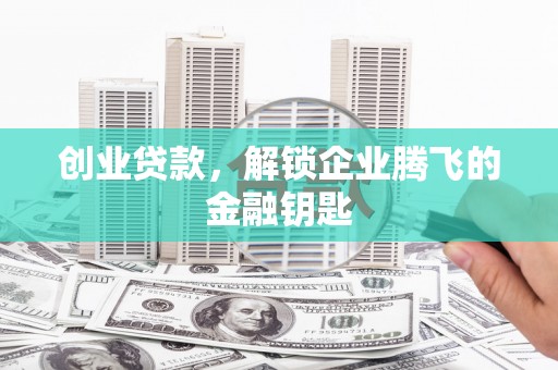武功创业贷款，解锁企业腾飞的金融钥匙